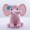 Cute Cartoon Baby Elephant Plush Toy with Santa Hat