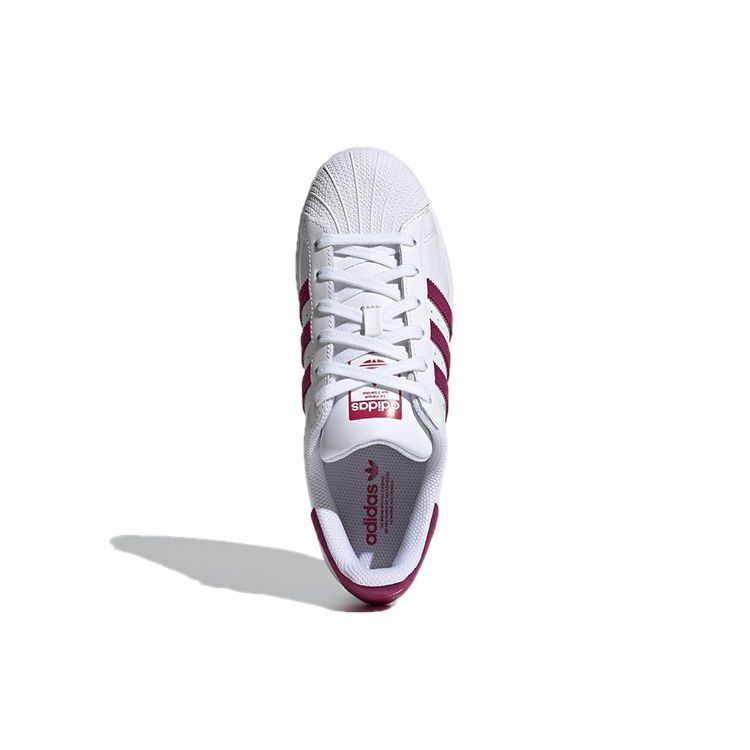 Adidas Originals Superstar Cushioning Low-Top Sneakers Women Sneakers White Purple S42645