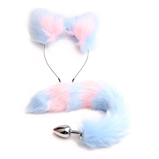 1 Set Sex Pleasure Kit Enhance Intimacy Simulation Fox Tail Ear Set for Unforgettable Nights Passion