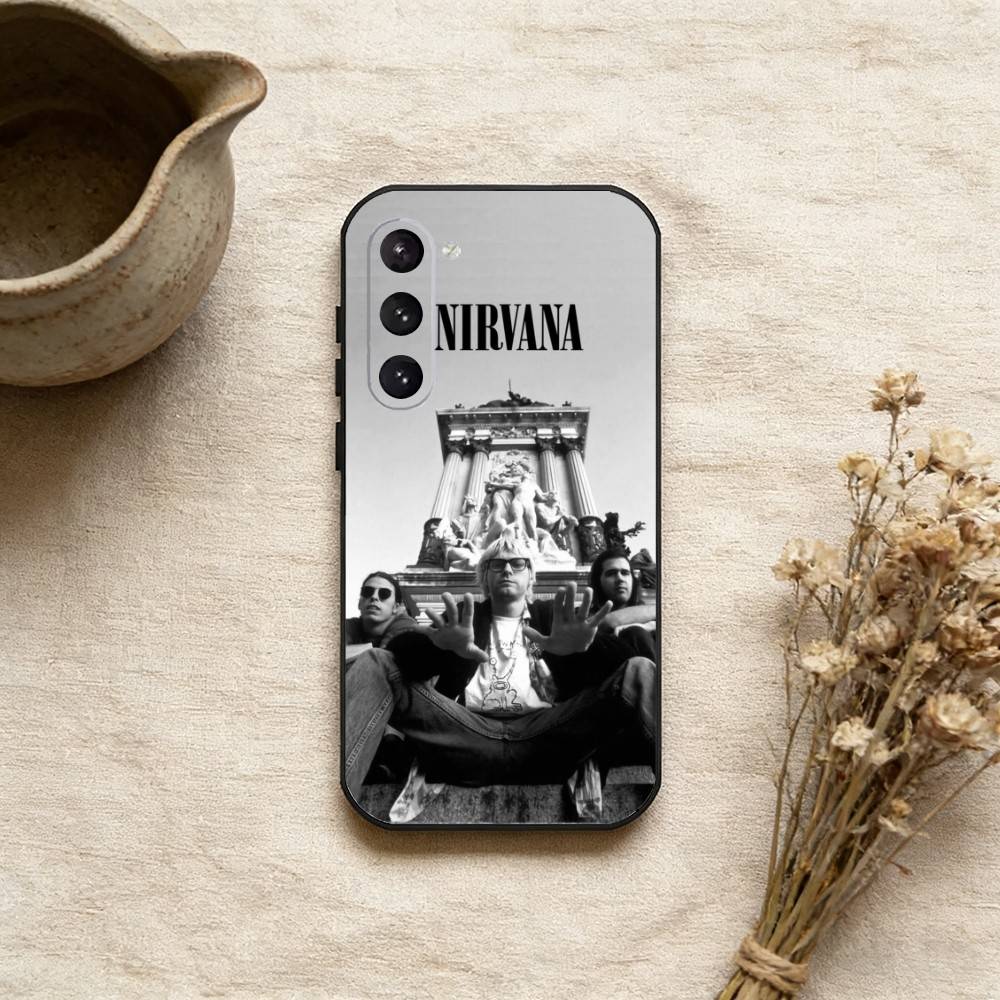 

K-NirvanaS B-RockS Band Phone Case For Samsung Galaxy A73,A72,A71,A70,A52,A51 Others Soft Black Cover Samsung a22 5g