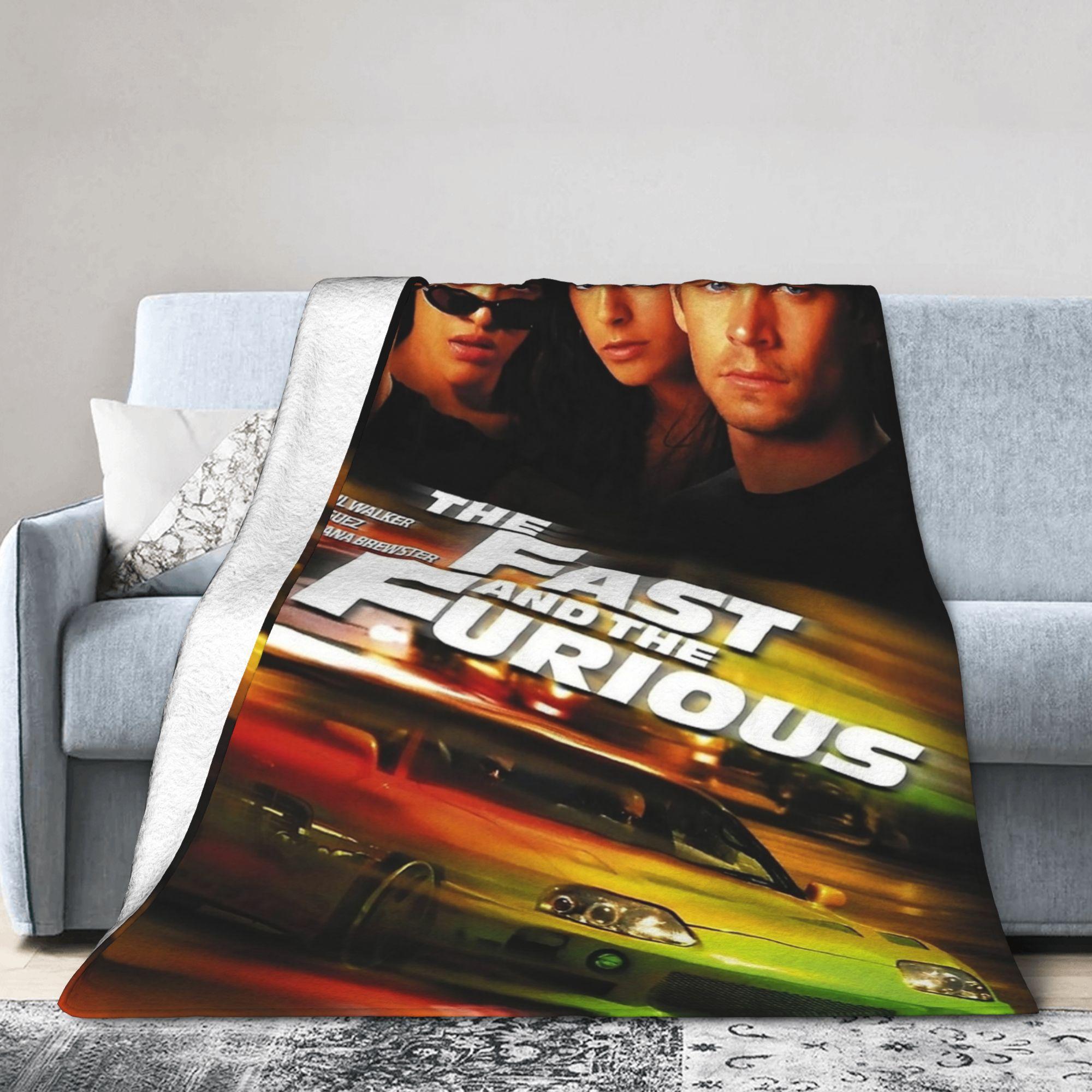 Fast and Furious Racing Blanket Fleece Print   Multifunction Super Soft Throw Blanket for Home Office Bedding Throws 75X95CM