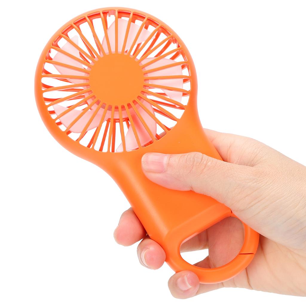 USB Charging Handheld Portable Fan 3 Speed     Fashionable Carabiner Fan