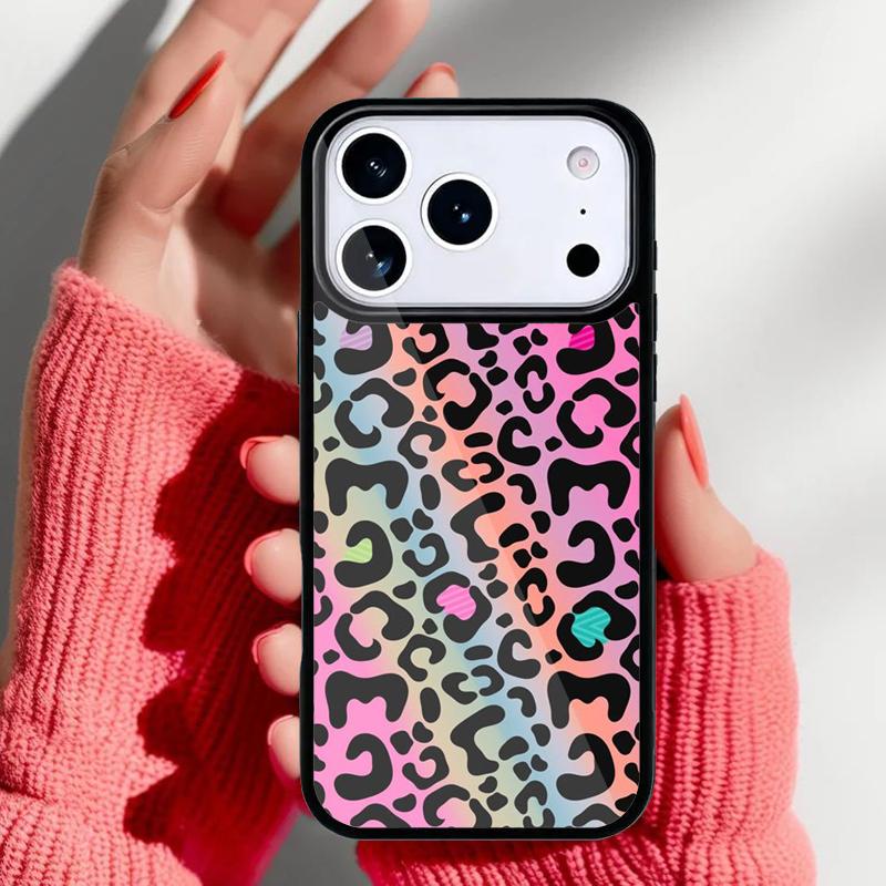 Fashion Cow spots leopard Print Phone Case for iPhone 17 16 15 14 13 Pro Max Back Cover for 12 11 Pro Coque