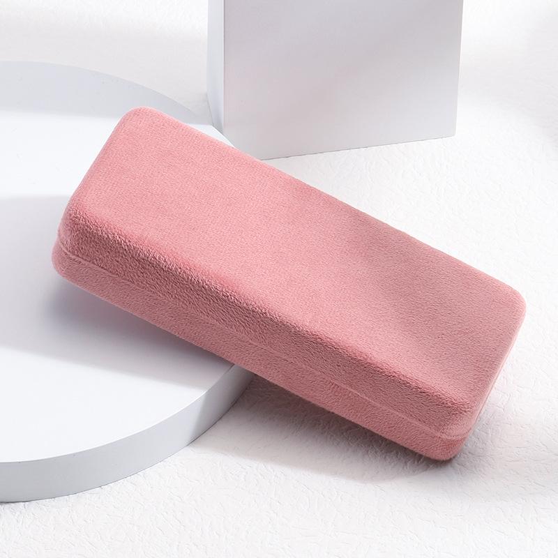 Gray Pink Solid Color Glasses Case Myopia Presbyopia Sun Glasses Glasses Case Portable Eyewear Storage Box Glasses Organizers