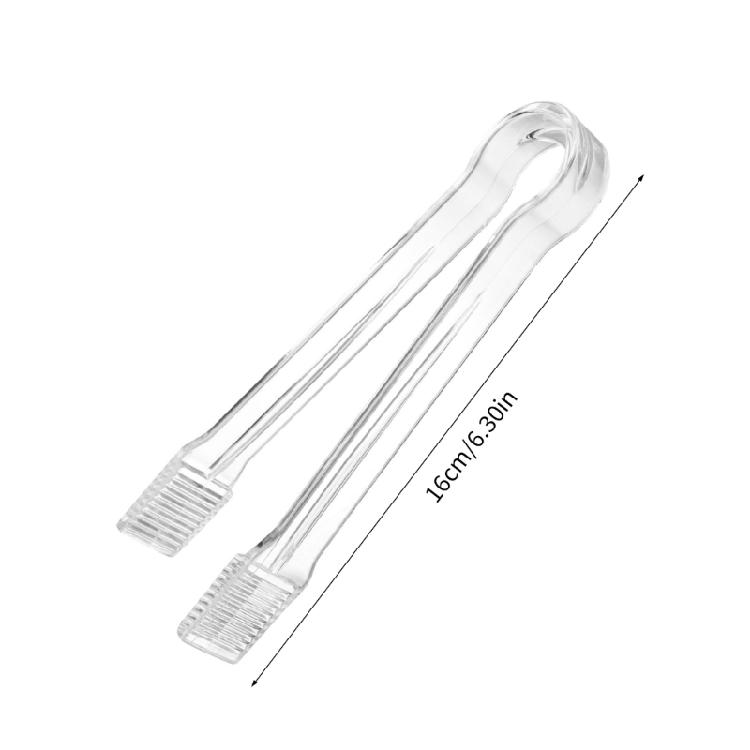10 Piece Miniature Ice Clip Clear Sugar Tongs Buffets Serving Clamps For Beer Cocktails Party Catering Accessories