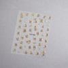 Gold Rose Flowers 3D Self Adhesive Nail Art Decorations Stickers High Quality  Manicure Decals Accessories