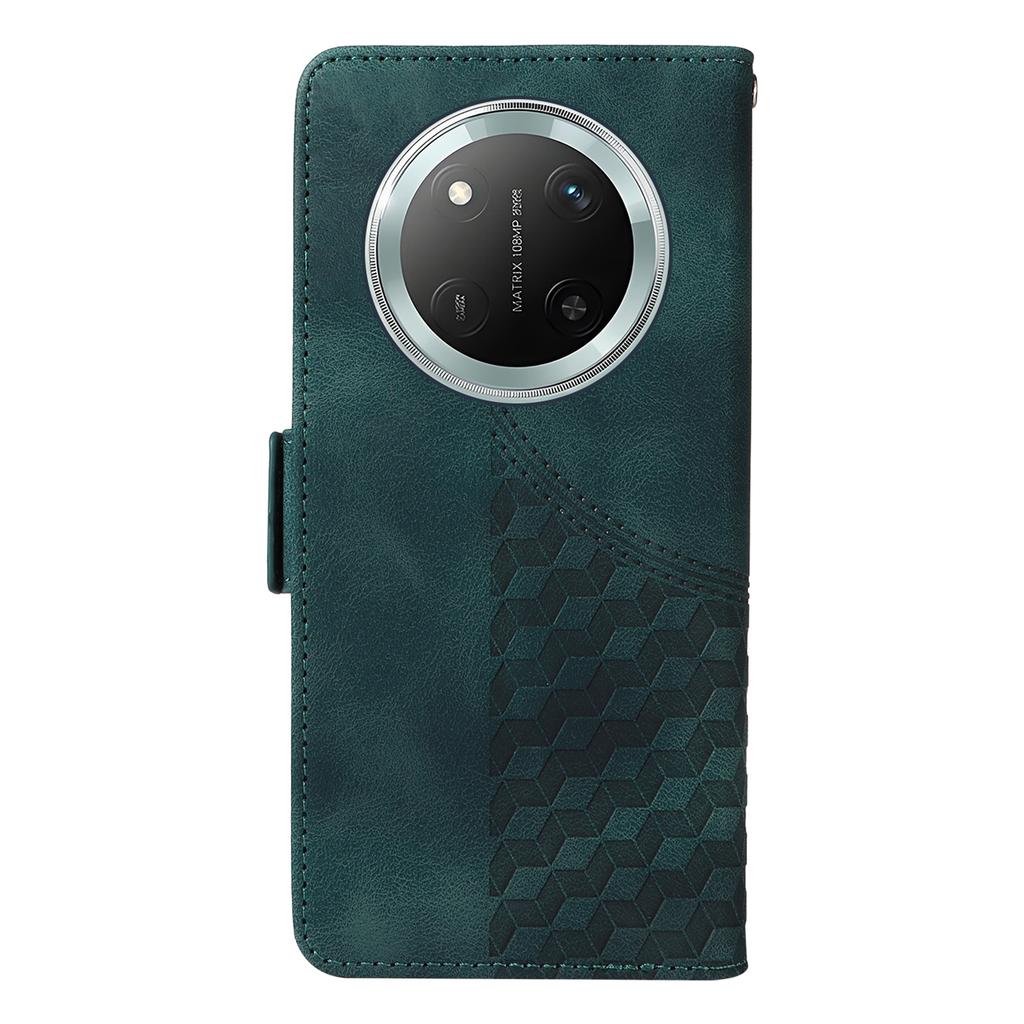 Leather Case for Honor Magic7 Lite 5G/X9c 5G/X60 Pro 5G Rhombus Starry Imprinted Phone Cover