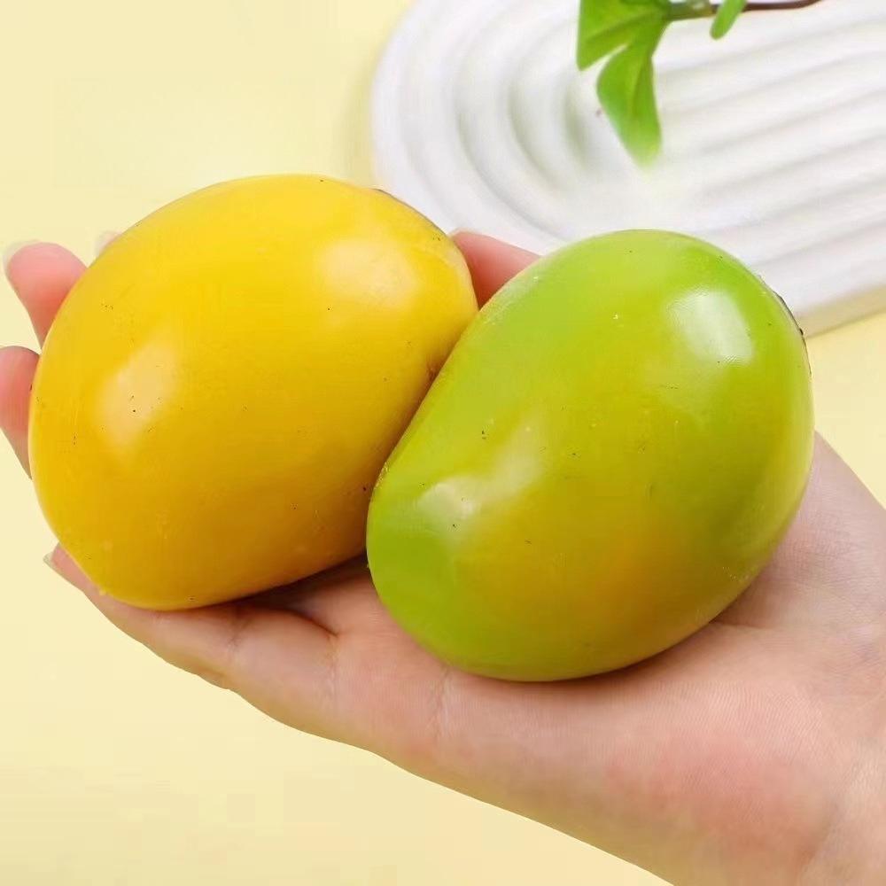 1/2/5 pezzi Pallina Antistress Mango Croccante Fatta a Mano Giocattolo da Spremere, Pallina Fidget Mango Morbida che Cambia Colore, Giocattolo Sensoriale ASMR per Alleviare lo Stress