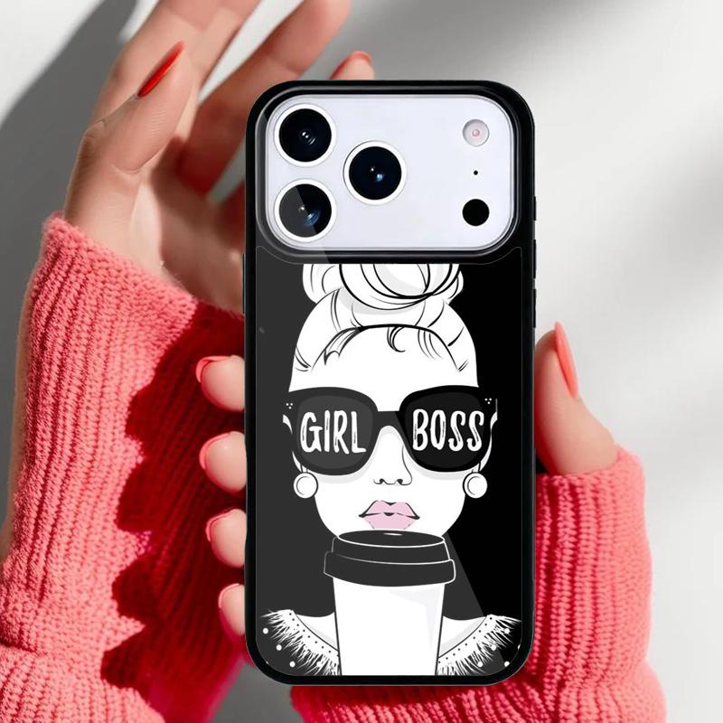 WOMENS GIRL BOSS BOSSY Phone Case for iPhone 17 Air 16e 15 14 13 Pro Max Back Cover for 12 11 Pro Coque