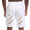 Off White Mens Arrow Taped Shorts