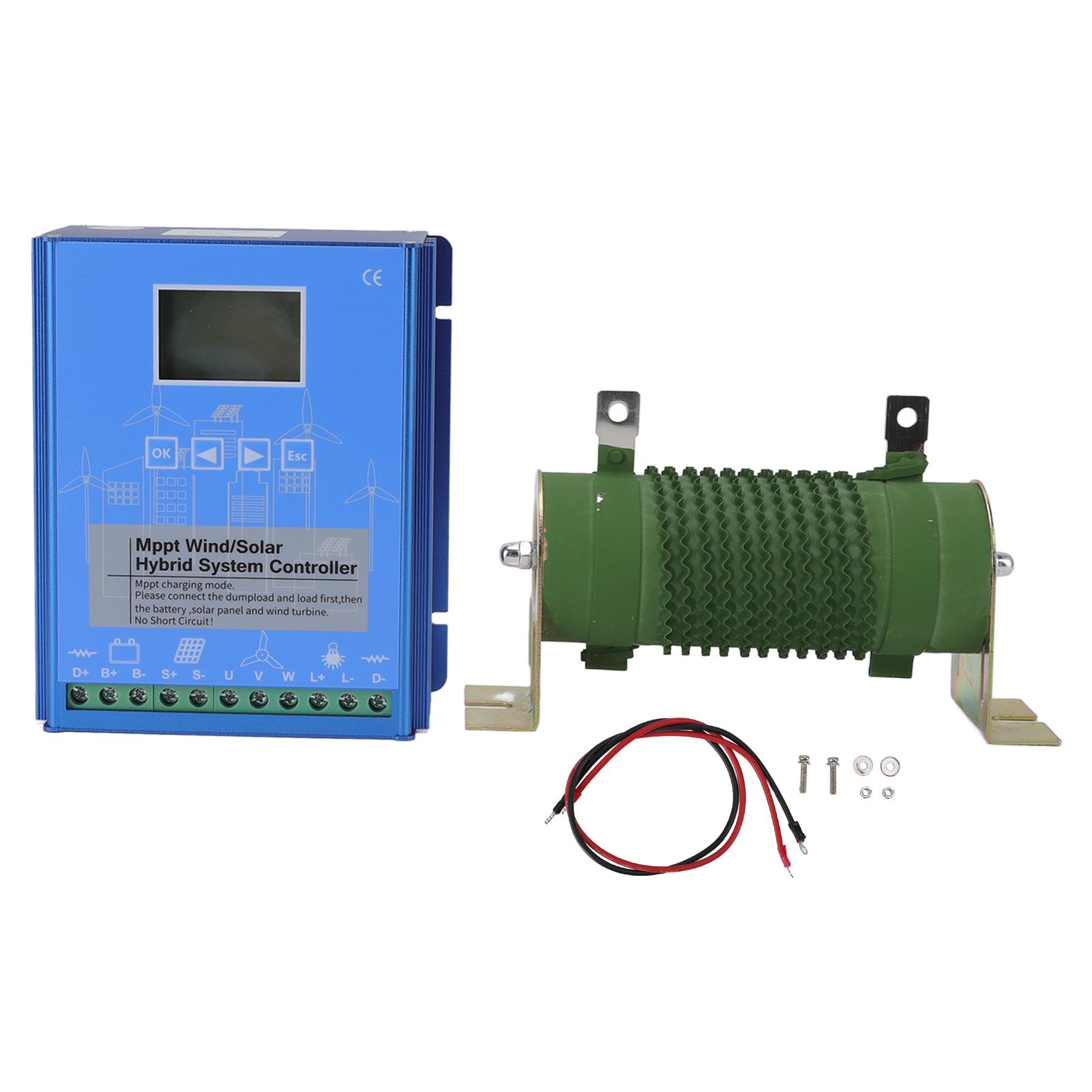 

12 В 24 В ветро-солнечный гибридный контроллер ЖК-дисплей MPPT Boost зарядка многофункциональный ЖК-дисплей ветро-солнечный