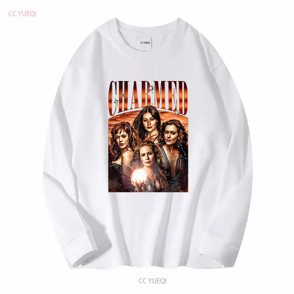 T-shirt Limited Halliwell Charmed Ispirata Vintage Serie TV per Donna e Uomo manica lunga o corta vintage lavata streetwear