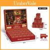 Christmas Puzzle Advent Calendar 24 Pieces Paper Kids And Adults Holiday Countdown