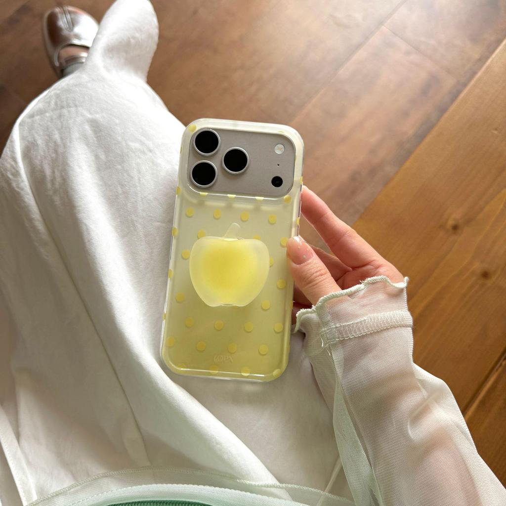 Etui na iPhone 17 Pro Max w koreańskim stylu w kropki, kompatybilne z iPhone 16/15, dla kobiet