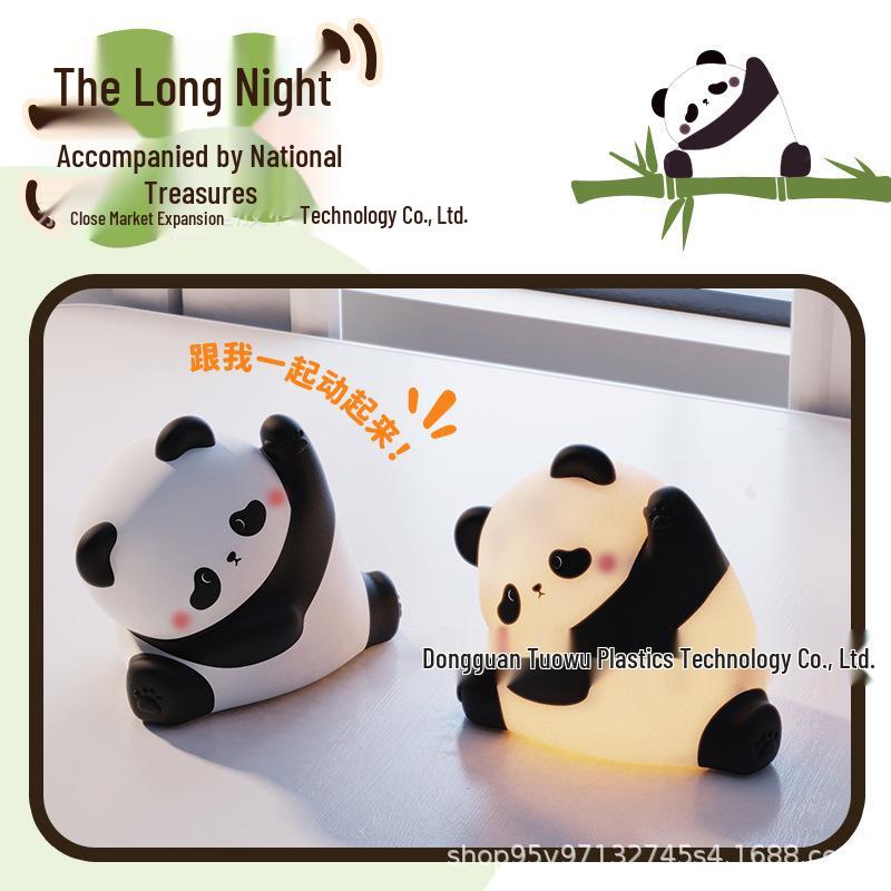 Kung Fu Panda Silicone Night Light - Sleep Companion & Bedside Atmosphere Lamp