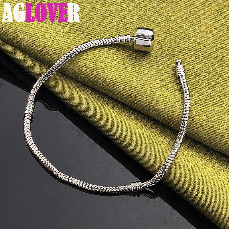 

Ювелирные изделия-браслет-цепочка из стерлингового серебра 925 пробы со змеей 20cm