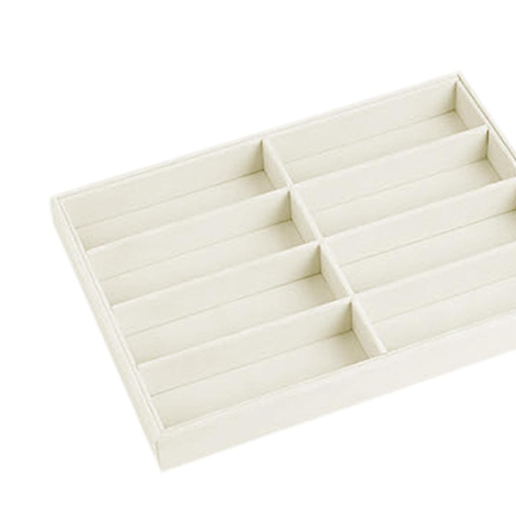 Sunglasses Organizer Tray 8 Grids Jewelry Display Organizers Sturdy Eyeglasses Storage Box for Bedroom Store Tabletop Home