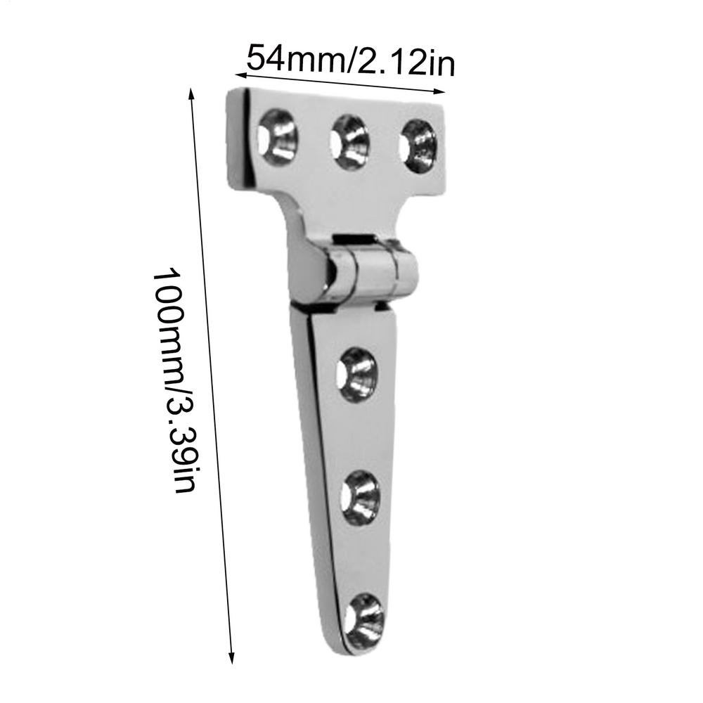 

Т-образный шарнир из нержавеющей стали 316 для дверей, окон, литая петля-полоса с винтами, усиленный Т-образный шарнир, петли для дверей автофургонов, яхт, лодок