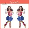 Cosplay kostým Wonder Woman pro děti na Halloween a párty Oblek pro dívky