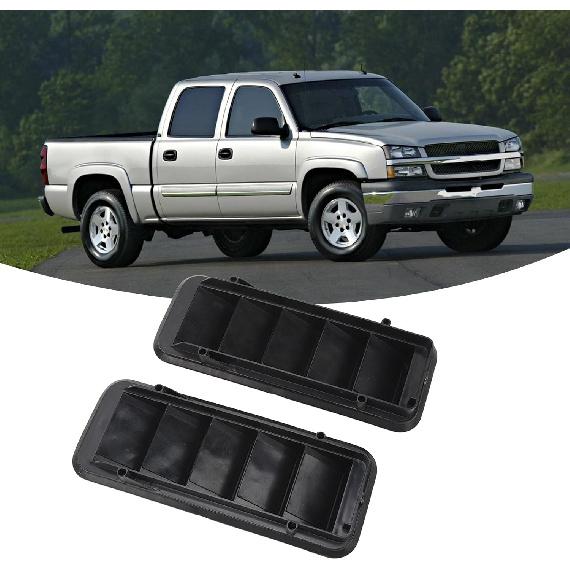 Grille d'aération de secours pour tableau de bord de voiture, lot de 2 grilles d'aération de secours pour panneau arrière 13596856 Remplacement pour 1500 2500 3500 HD