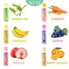 6pcs Lip Balm Set  A Variety of Fruit-flavored Moisturizing Lip Balm Hydrating Base Lip Balm Sets Lip Care Lip Makeup Gift for Women