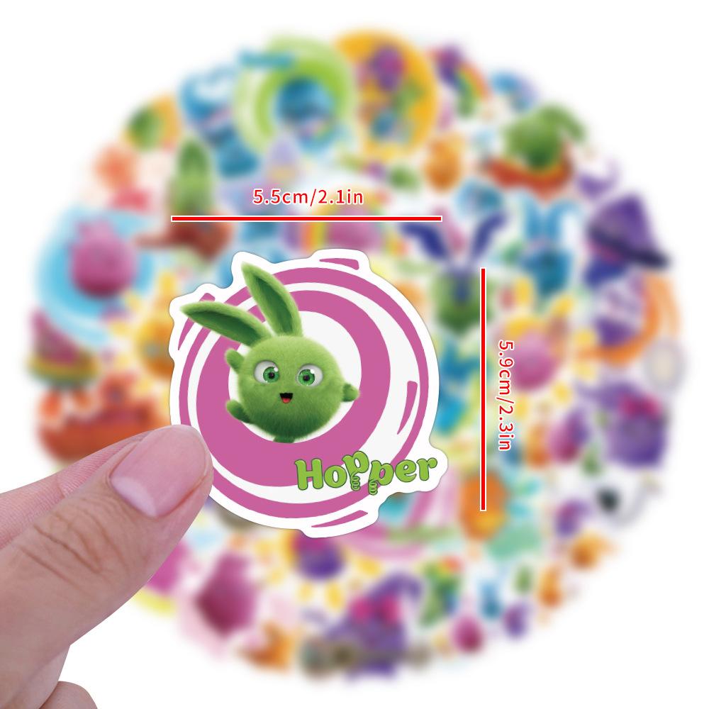 50 New Cartoons Sunny Bunnies Sunny Bunnies Graffiti Stickers Helmet Mobile Ticket Stickers