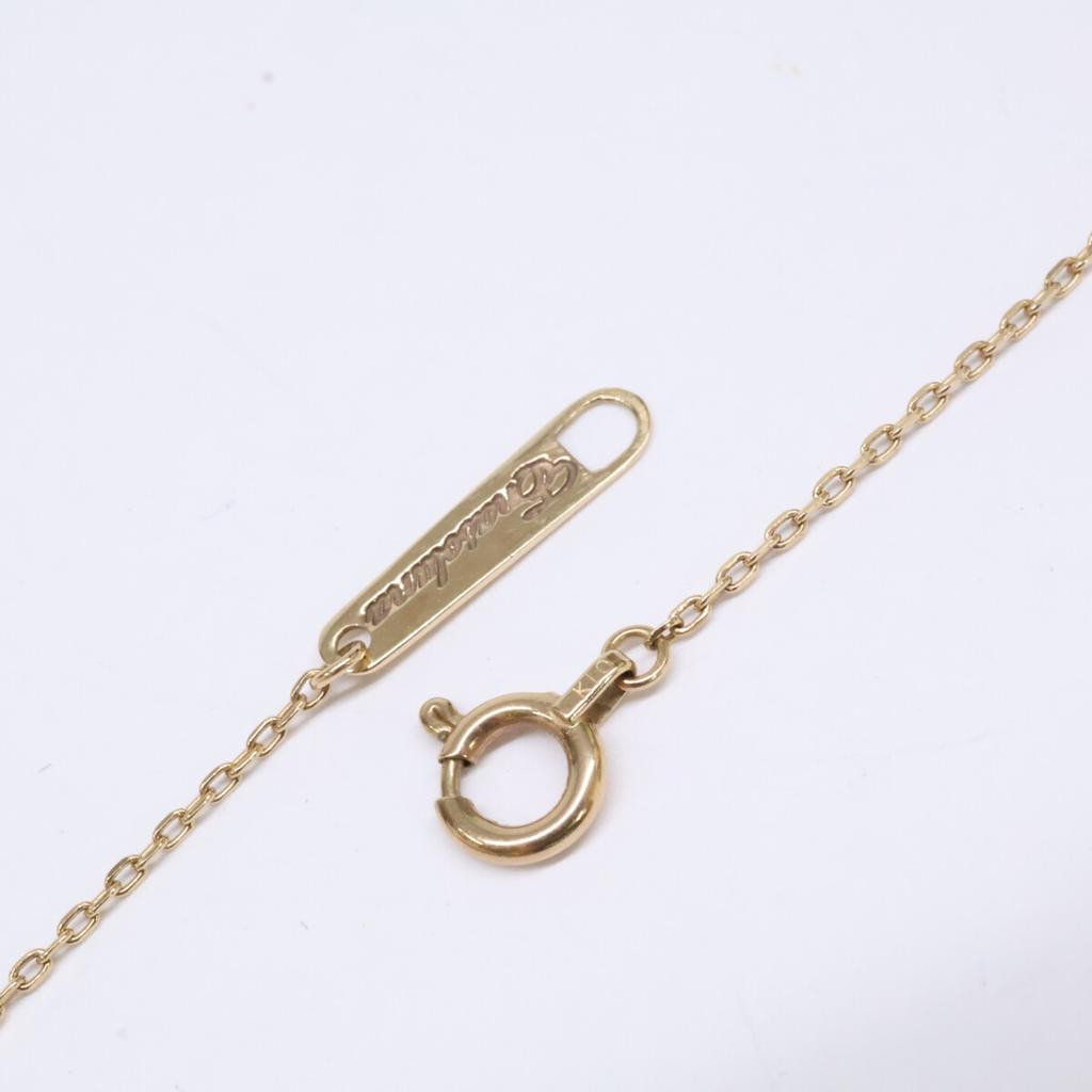 Enasoluna K10 Skinny Maria Medal Necklace Yellow GoldUsed