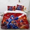 3D-Druck Rockman Megaman Spiel Cartoon Bettwäsche Set Jungen Mädchen Twin Queen Size Bettbezug Kissenbezug Bett Kinder Erwachsene026