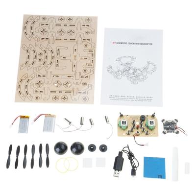 Fernbedienung Drohne Spielzeugflugzeug DIY Wissenschaft und Bildung Fernbedienung Flugzeug Einfach zu fliegen für Anfänger Jungen Mädchen
