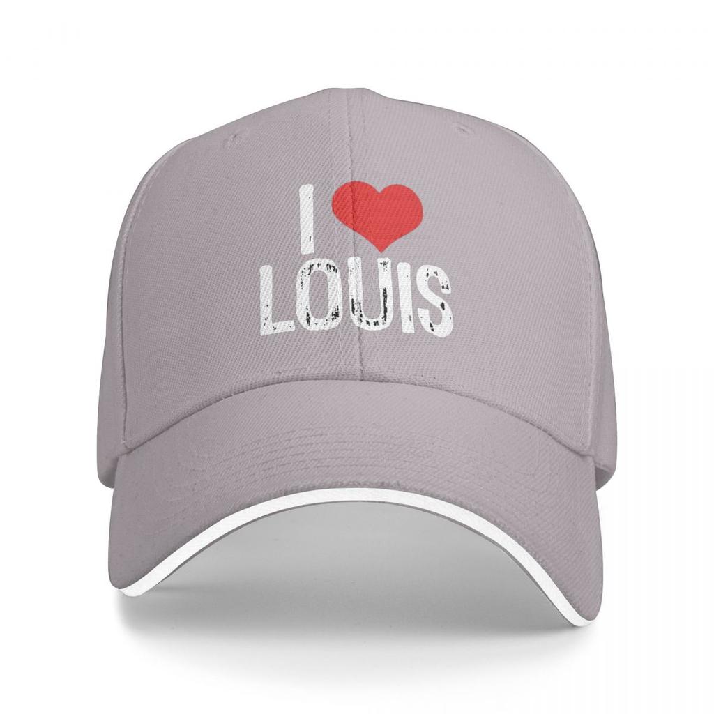 Ich liebe Louis Tomlinson Baseballkappen Snapback Baseballmützen Atmungsaktiv Lässig Kappe Outdoor Unisex