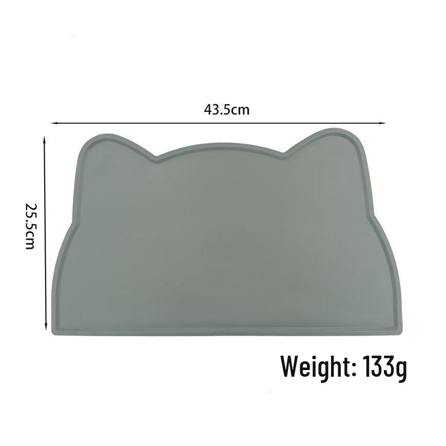 Large Silicone Pet Feeding Mat - Easy Clean, Non-Slip, Waterproof, Foldable for Cats & Dogs