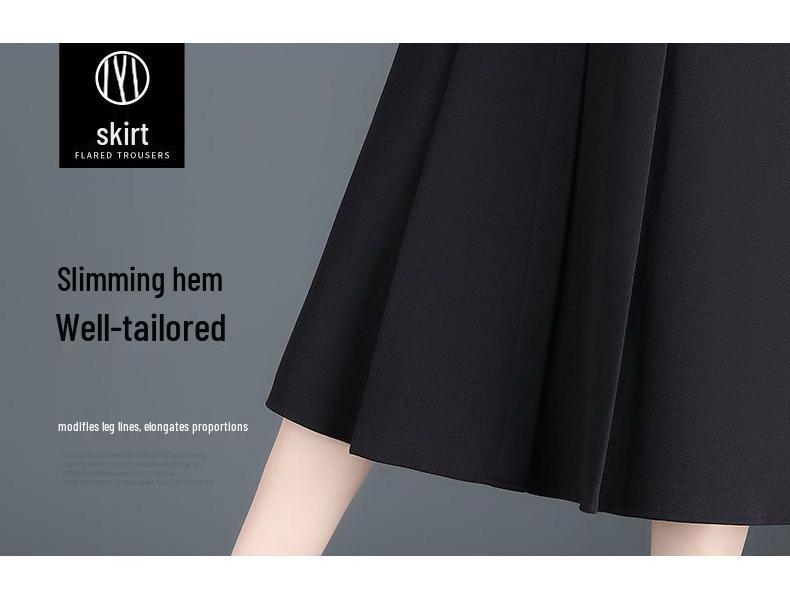 Woll-Midirock in A-Linie mit Falten für Damen - Kollektion Frühling, Herbst, Winter 2025