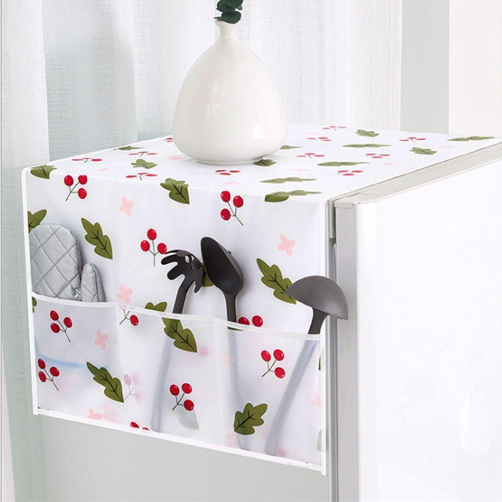 Oven Cover Tablecloth Peva Waterproof Refrigerator Dust Cover Freezer Storage Bags Anti-dust Cover
