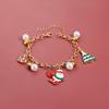 Christmas necklace Christmas tree bell color matching wind choker New Year's party item