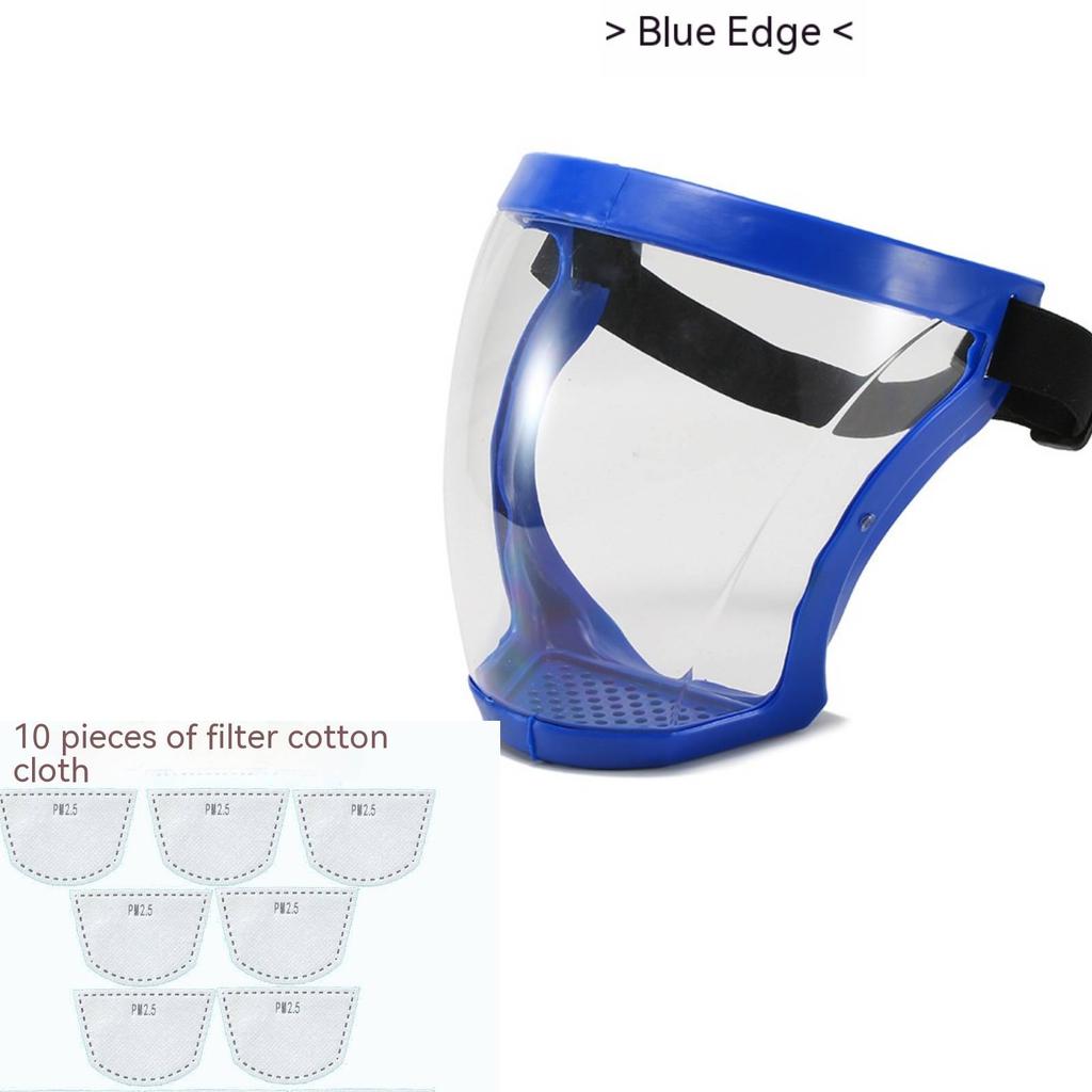 Transparent Facial Protector Super Protective Face Shield for Work Weed Whacking Anti-Fog Full Face Mask for Kitchen Oil Proof
