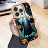 Phone Case: 2D Flat Lambskin Suitable for iPhone 18 17 16 15 14 13 Pro Protective Case, Long Ghost, Christmas and Halloween Gift