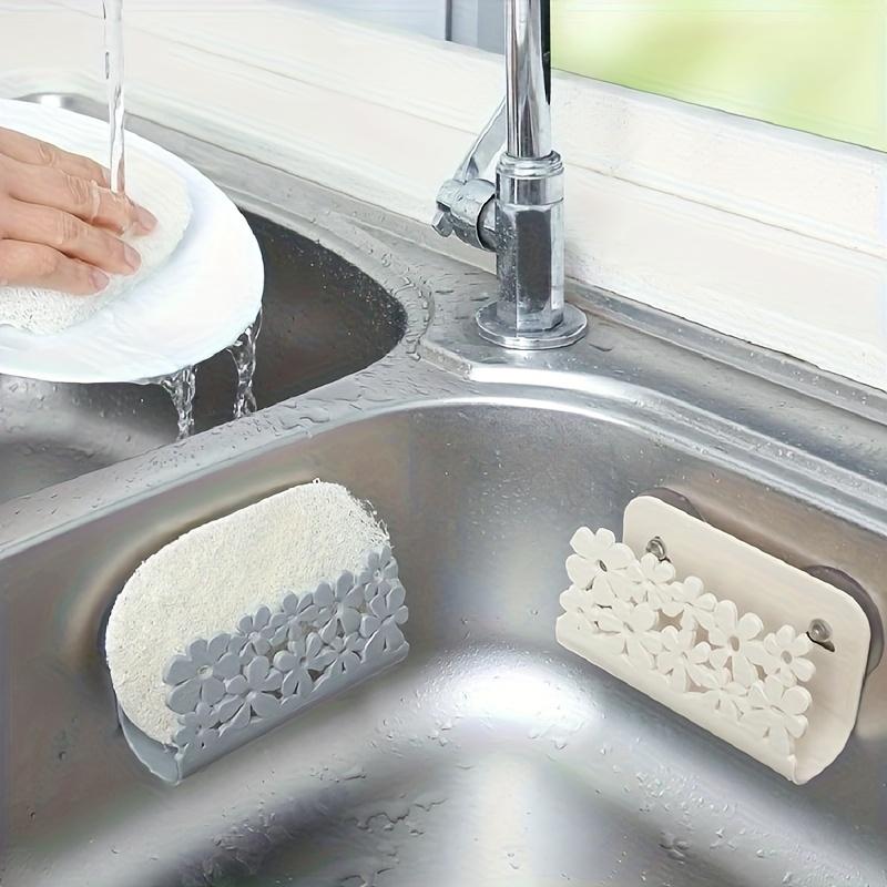 1PC Sink Hollow Shelf Kitchen Scrub Drain Rack Bathroom Soap Rack