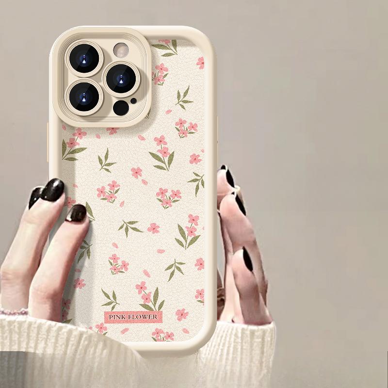 

Подходит для Apple 15pro Чехол для мобильного телефона iPhone 14plus Floral Bow Doll 11/12 Силиконовая кожа ягненка iPhone 6s Plus