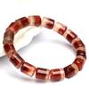 Hongchu Crystal Natural Red Agate Flower Treasure Bowl Bead Bracelet Iridescent Crystal Bracelet
