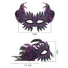 Hot PU Leather Bird-beak Mask Black Half-face Owl Feather Mask Exquisite Halloween Mask Carnival
