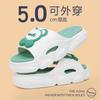 2024 New Summer Thick Sole Slippers Sandals for Women Non-Slip Soft Cartoon Design Home Comfort