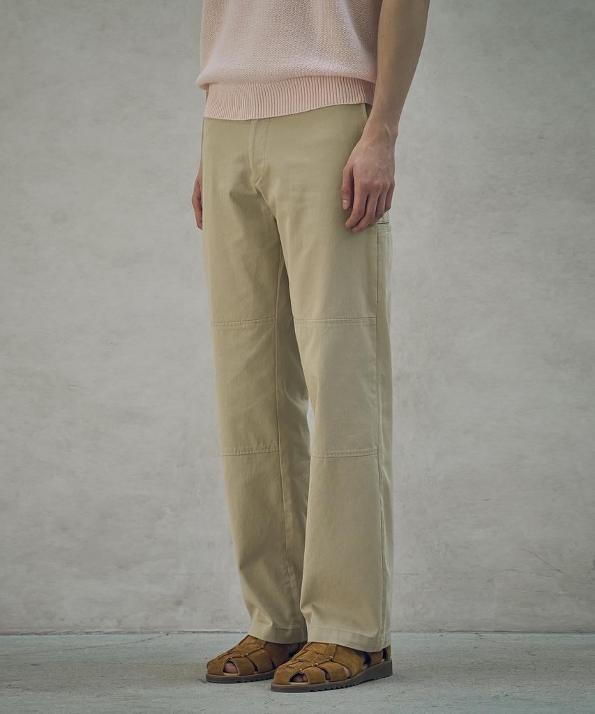 HALBKREIS LAYOUT P10045 Straight Work Pants_Light Beige