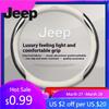 Pour Jeep Voiture Couvre Volant en Cuir Fibre de Carbone Pour Jeep Grand Cherokee Compass Wrangler JK Patriot Commander Gladiato