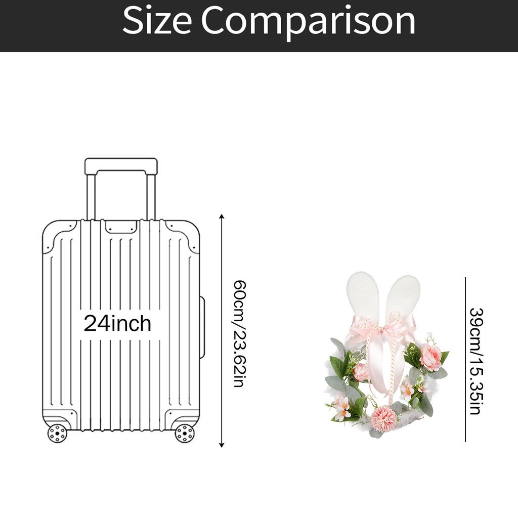 Easter Wreath Rabbit Ear Fluffy Sweet Vine Easter Decorations Spring Decor Home Decor Door Wreath Wall Decor Easter Party Decor