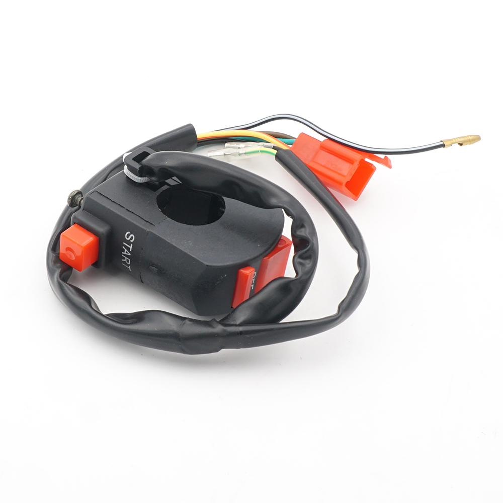 7/8" 22mm Motorcycle Handlebar Control Switch Ignition Start Kill Switch ON-OFF For Honda Kawasaki Electric Dirt 125 Pit Bike
