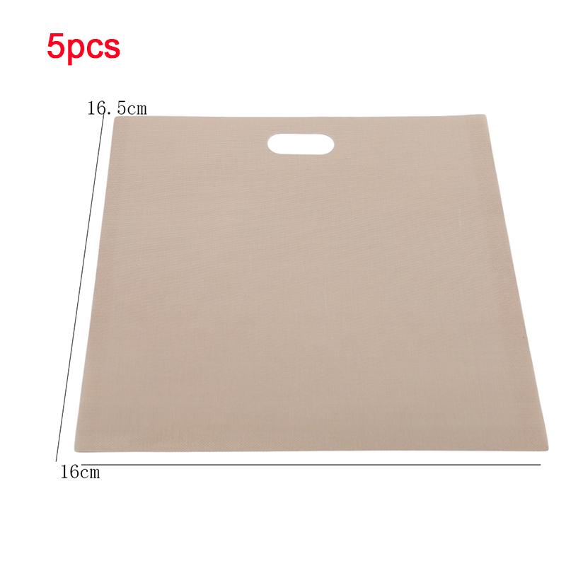 1/5pcs/set Reusable Toaster Bag Non Stick Bread Bag Sandwich Bags Fiberglass Toast Microwave Heating Pastry Tools Baking Sheets