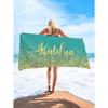 Customized Beach Towel Name Personalized Super Absorbent Bath Towel Lightweight & Compact Pool Towel Summer Seaside Wholesale