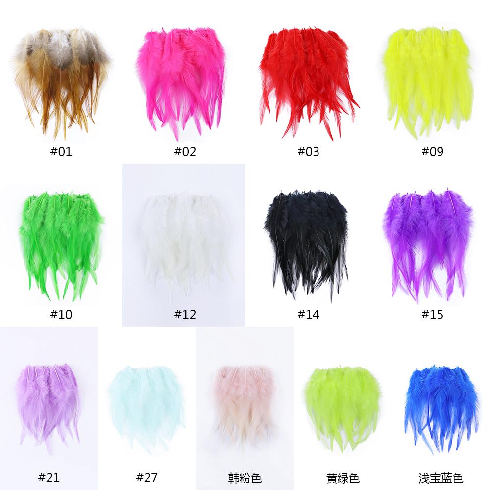 50Pcs  Natural Chicken Feather 4-6inch Beautiful Rooster Feathers for Jewelry Making Crafts Accessories Carnival Decoration