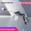 High-Pressure Gray T8 Long-Rod Multifunctional Car Wash & Gardening Water Gun