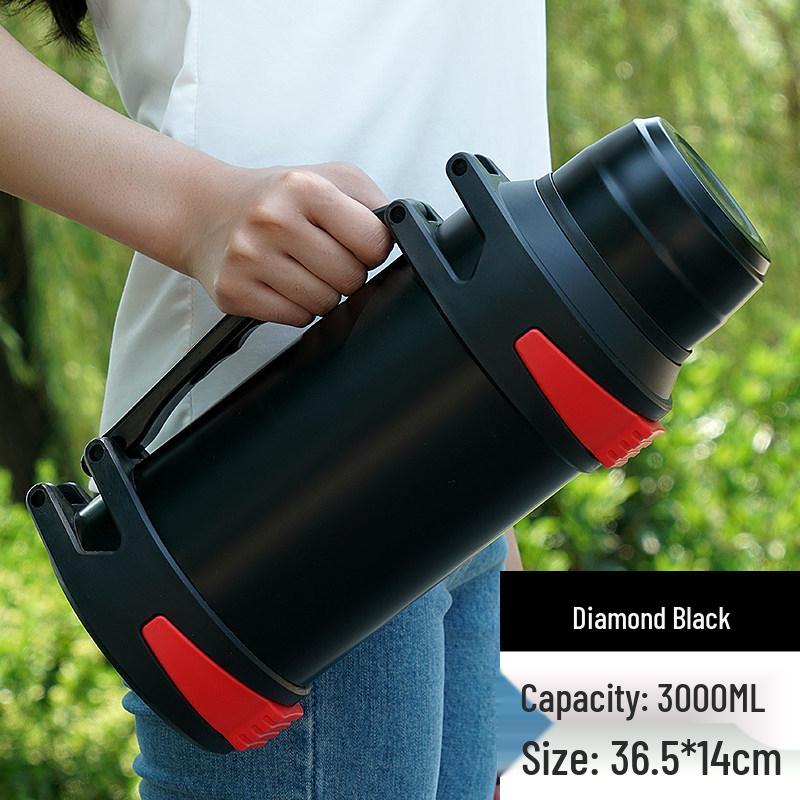 304 Stainless Steel 5L Thermos Flask - Large Capacity, Portable for Men & Women, Outdoor Car Use, Household Hot Water Bottle